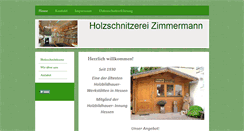Desktop Screenshot of holzschnitzerei-zimmermann.de