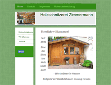 Tablet Screenshot of holzschnitzerei-zimmermann.de